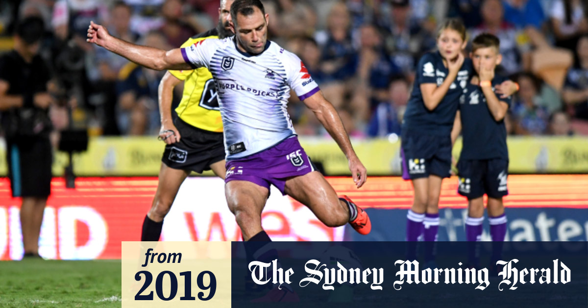 Nrl 2019 Melbourne Storm Star Cameron Smith Breaks Record And North Queensland Cowboys Hearts