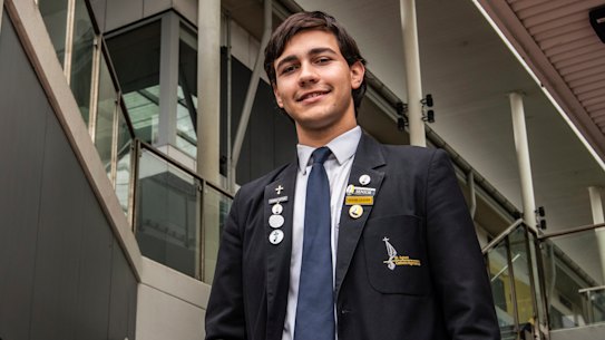 James Schofield, 18, keen to study nutritional science after HSC