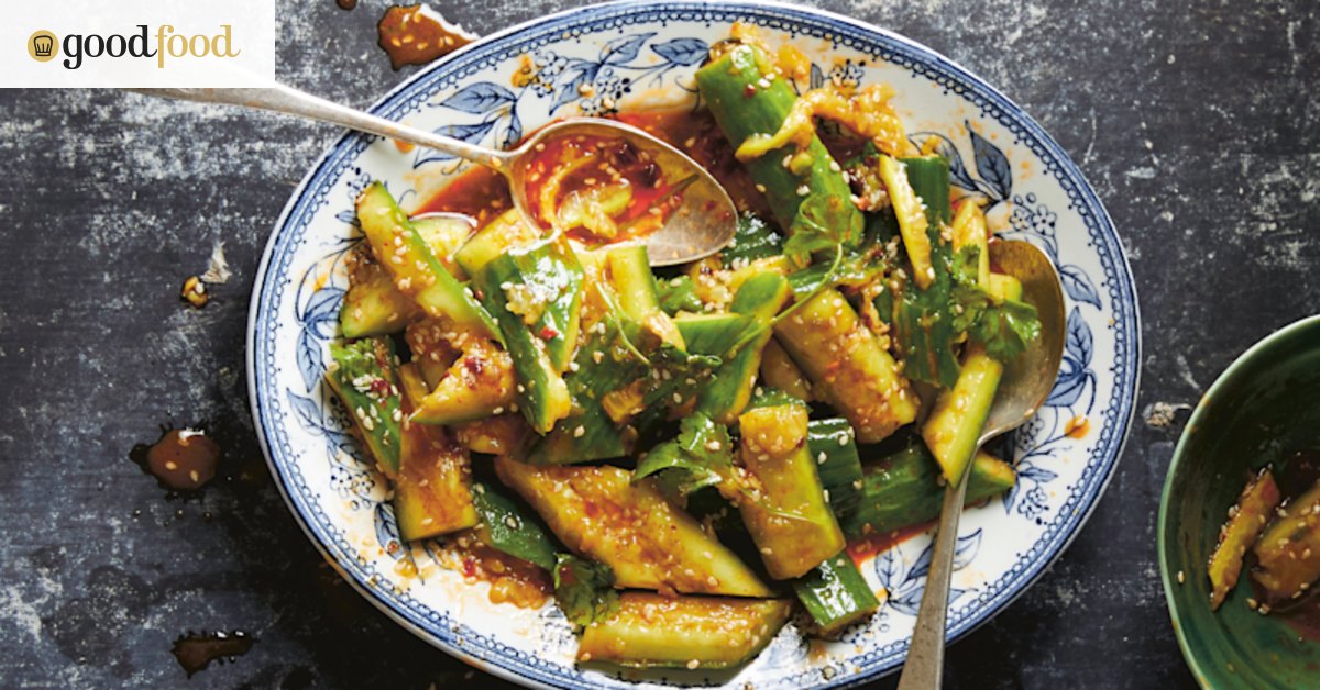 Smashed cucumber salad