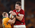 Max Jorgensen’s try against the Lions in Brisbane.