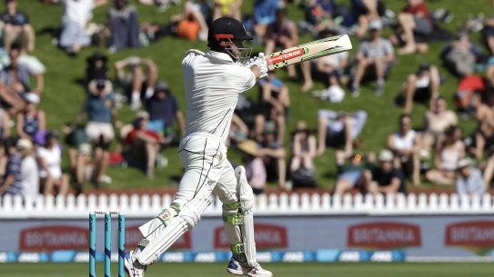 New Zealand captain Kane Williamson in action against England.