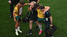 Jordy Bos was carried off in Dallas. 
