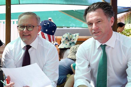 Prime Minister Anthony Albanese and NSW Labor leader Chris Minns.