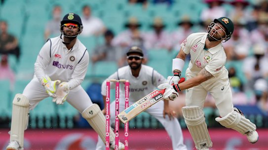 Matthew Wade was dismissed for 13 on day two. 