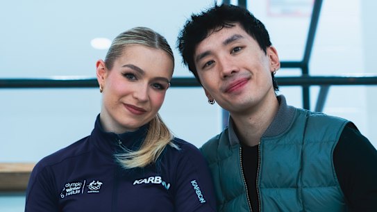 Holly Harris and Jason Chan, Australia’s Olympic ice dance team.