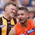Jesse Hogan in Giants colours.