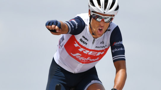 Richie Porte claims stage three.