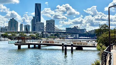 Brisbane generic. Brisbane CBD, Brisbane River, Story Bridge.