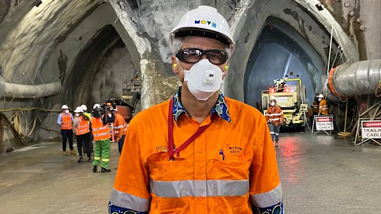 Brisbane Metro’s Adelaide Street tunnel project manager Jose Antonia Sanchez.