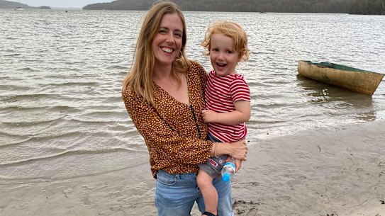 Laura Jackel and Leo aged 3.