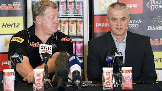 Phil Gould and Anthony Griffin fell out spectacularly before the coach's departure from Penrith.