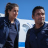 Ash Ricardo and Rob Collins in a scene from RFDS.