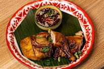 Six Streets’ gai yang (roast chicken).