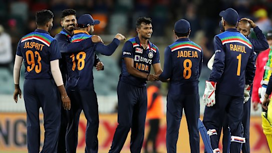 India will take some momentum into the T20 series after victory in the dead rubber of the ODI series in Canberra.
