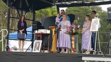Before a congregation of hundreds, Ms Langham’s family vowed to keep fighting for justice.