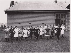 Girls at Sunshine Technical School in the 1920s.