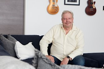 WiseTech CEO Richard White at his home in Sydney.