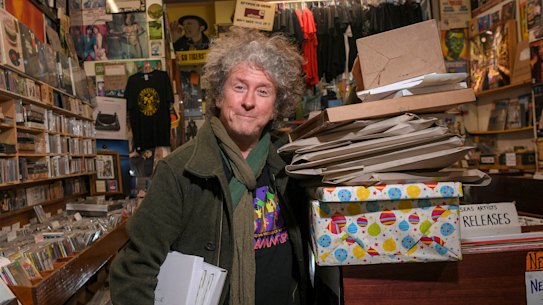 Warwick Brown has started hand delivering records and CDs to customers.