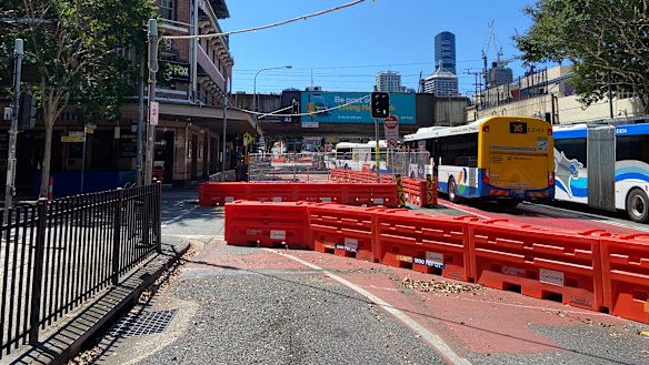 The “dead zone” stretch of Melbourne Street near the Cultural Centre.