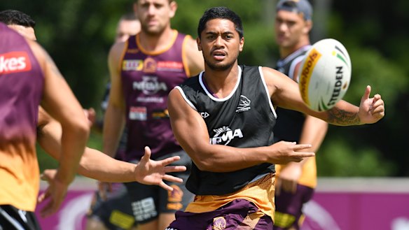 Work in progress: Broncos playmaker Anthony Milford needs to work on breaking down opposition defences. 