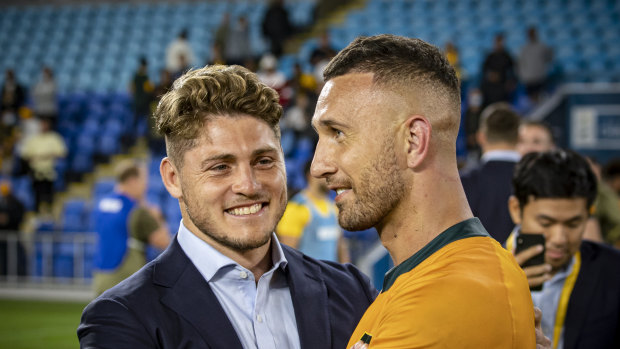 Strength in depth: James O’Connor and Quade Cooper.