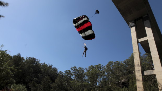 The spot is popular with BASE jumpers. 