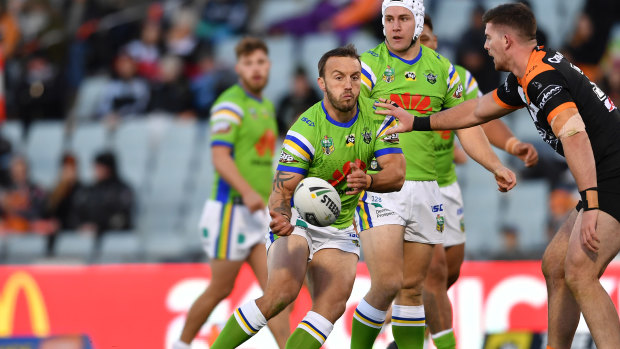 Back in action: Josh Hodgson made a brilliant return against the Tigers.
