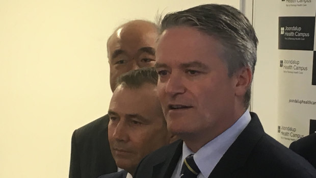 Federal Finance Minister Mathias Cormann made the announcement in Joondalup this morning with state Health Minister Roger Cook.