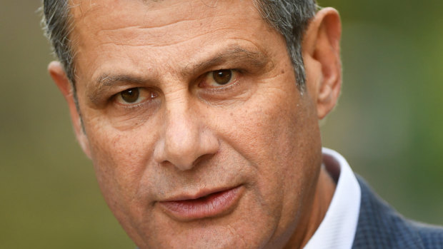 Former Victorian premier Steve Bracks speaks to media in Melbourne.