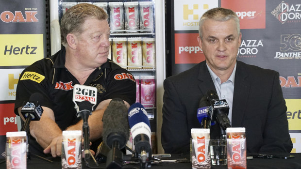 Phil Gould and Anthony Griffin fell out spectacularly before the coach's departure from Penrith.