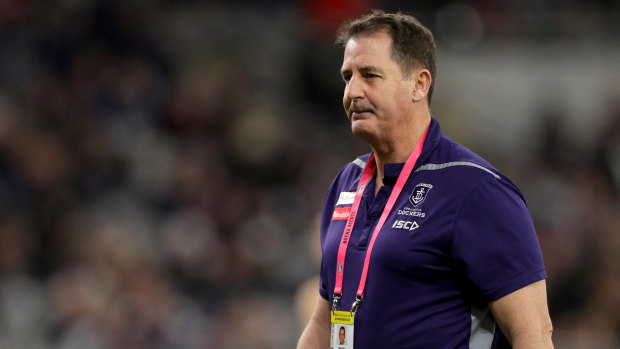 Ross Lyon has ridiculed rumours that he's set to leave his Fremantle coaching position.
