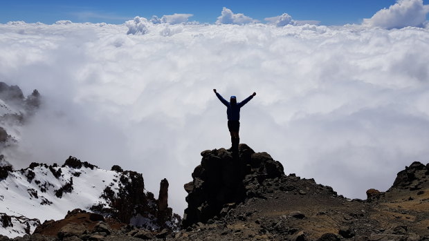 Just below Mt Kilimanjaro summit: Steve Plain on his epic climbing challenge. 