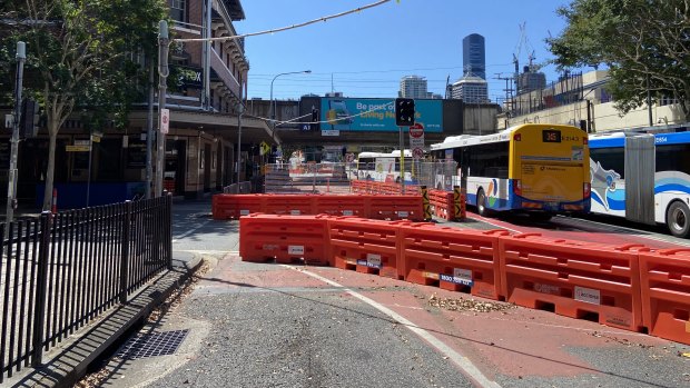 The “dead zone” stretch of Melbourne Street near the Cultural Centre.