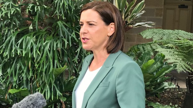 Opposition Leader Deb Frecklington announces she will step down as leader of the LNP in Queensland on Monday.