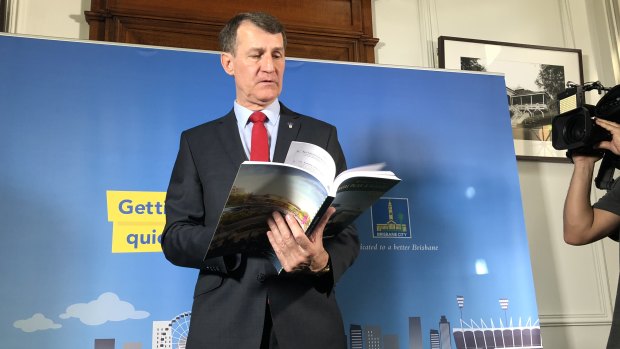 "Perfect 10": Brisbane lord mayor Graham Quirk delivers the 2018 Brisbane City Council budget.