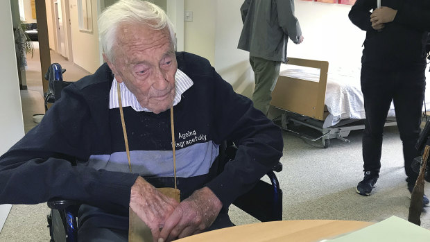 David Goodall, 104, in a room in Liestal near Basel, Switzerland, where he ended his life.