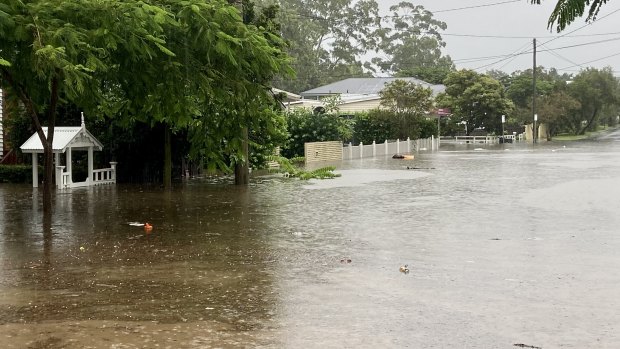 Brisbane’s Chelmer was inundated.