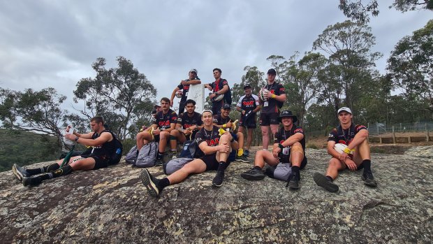 Panthers juniors undertake a development program in the bush.