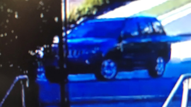 The dark-coloured Jeep Compass involved in the alleged kidnapping.