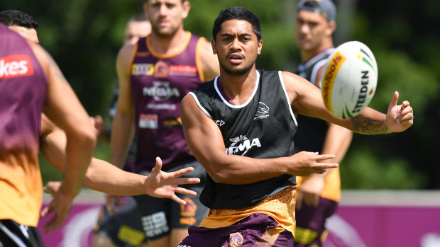 Work in progress: Broncos playmaker Anthony Milford needs to work on breaking down opposition defences. 