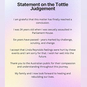 Brittany Higgins shared her own post on Instagram after the verdict.