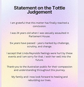 Brittany Higgins shared a post on Instagram after the verdict.