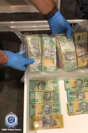 During the March 2019 raid, police seized $360,000 in cash. 