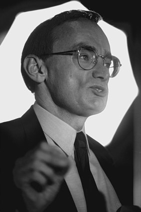 Bob Carr, the new Premier of NSW at State Parliament on March 30, 1990.