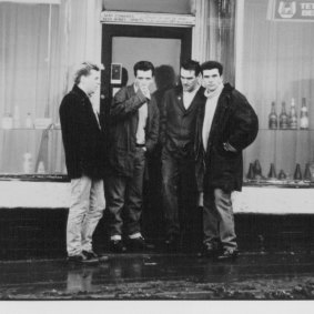 The Smiths as they were in the late 1980s when the characters in Andrew O’Hagan’s novel trek to Manchester to see them.