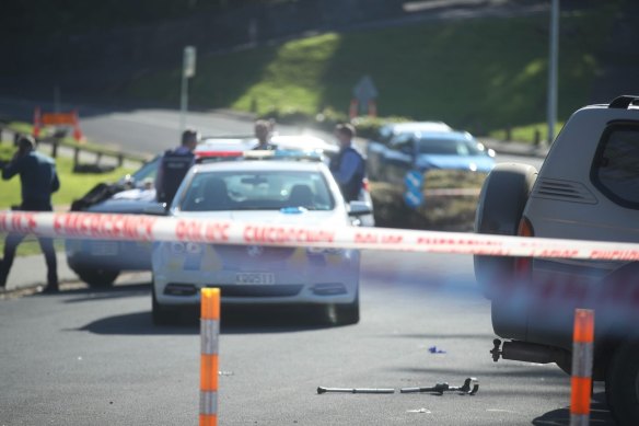 Police cordon off the area after multiple people were stabbed in Auckland.