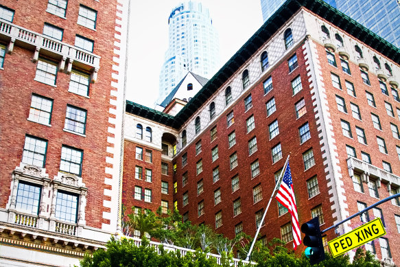 The Biltmore and its sky scraping neighbours.