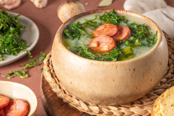 Caldo verde is a popular soup in Portugal.