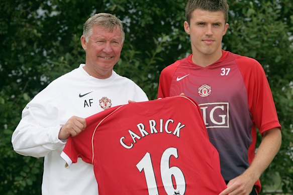 Sir Alex Ferguson once described Carrick the player as a “shy boy who needed to be shaken at times”.