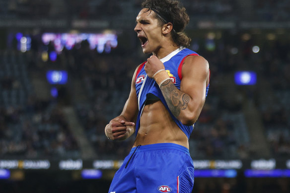 Bulldogs forward Jamarra Ugle-Hagan made a stand after he was racially abused by a fan last season.